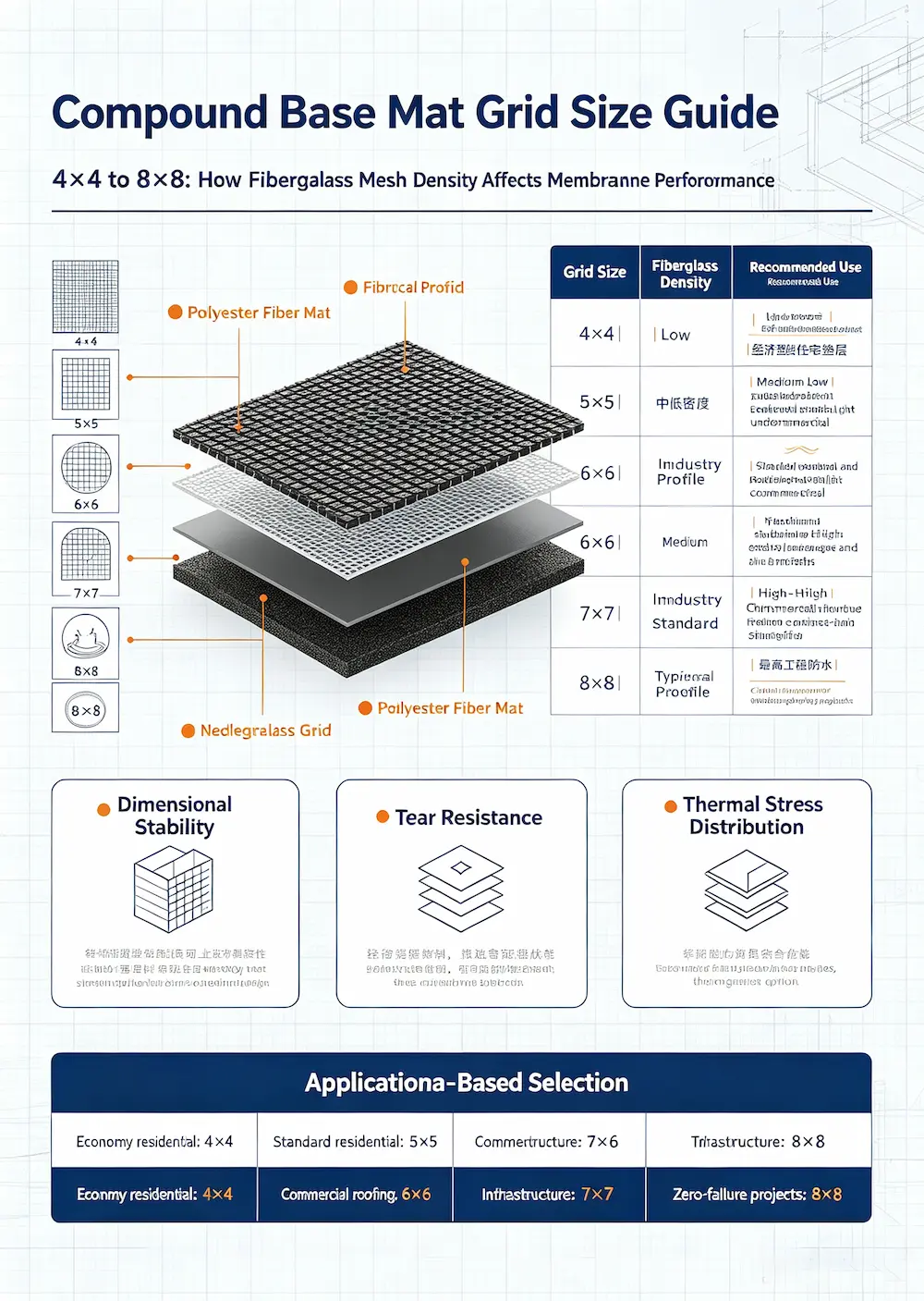 Compound Base Mat Grid Size Selection Guide