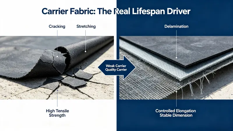 Why Carrier Fabric Quality Determines Membrane Lifespan (More Than the Bitumen Does)